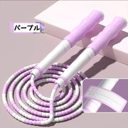 縄跳び なわとび ビーズロープ 子供 キッズ ジュニア 初心者 ジャンプロープ 雑貨 滑り止め 握りやすい 体育 外遊び 運動会