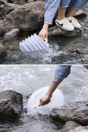 ウォータータンク 単品 給水タンク 水タンク 3L 5L 10L 15L ジャバラ式 蛇腹式 折りたたみ式 伸縮式 持ち手付き 透明 クリア シンプル 持ち運び 水 運搬 キャンプ アウトドア 防災グッズ