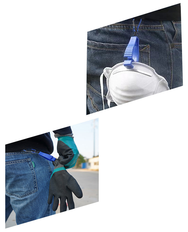 グローブホルダー 手袋ホルダー 2個セット カラビナ付き クリップ式 アウトドア 商品画像3