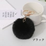 バッグチャーム キーホルダー 女性 女の子 女子 学生 レディース キーリング チャーム ふわふわ フェイクファー カラバリ豊富 大きめ 大ぶり 可愛い キュート お洒落 目立つ
