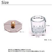 ダッペンディッシュ 蓋付き ガラス製 ネイルカップ ジェルネイル ネイルアート 水入れ アクリルリキッド 洗浄 筆洗い おしゃれ