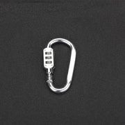 ロック付きカラビナ ダイヤル式 暗証番号付きカラビナ 盗難防止 鍵付き セキュリティ ナンバーダイヤル 防犯用 自転車 バイク カバン ヘルメット 多用途 コンパクト 3桁 フック 旅行 トラベル 便利グッズ 登山バックル アウトドア シンプル カジュアル 銀色 黒 赤 ローズ 青