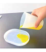 計量カップ 計量器具 スケール ツール ビーカー メジャーカップ レジン ハンドメイド クラフト DIY 計量 水量 シリコン 取っ手なし 便利アイテム 便利グッズ
