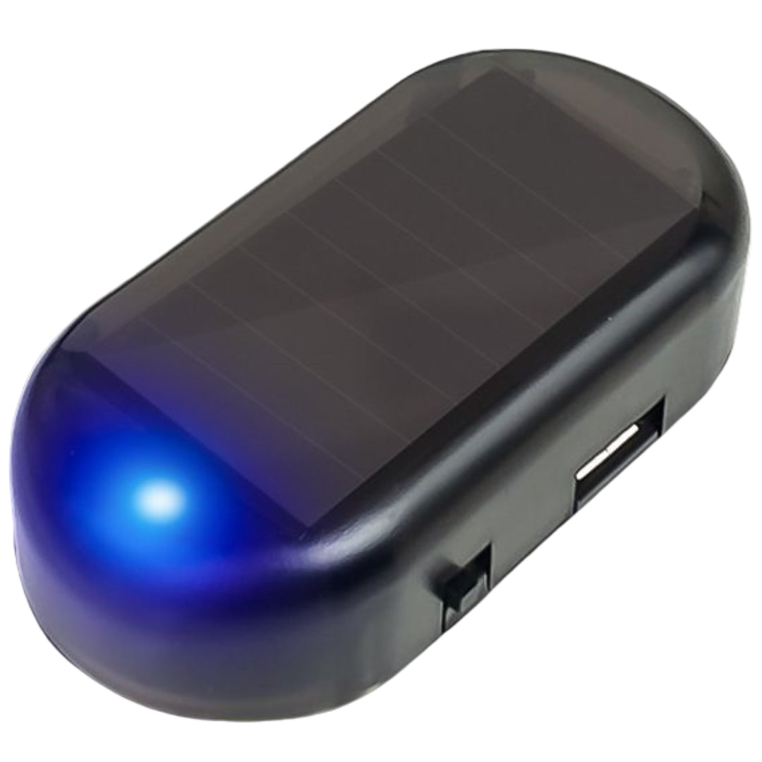 ダミーセキュリティ ダミーライト 防犯ライト 車用 LED 太陽光充電 ソーラー USB充電 MicroUSB リチウム 盗難防止 車載 光る カーセキュリティー 車用品 カー用品