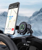スマホスタンド スマホホルダー 車用 車載 カー用品 カーアクセサリー クリップ式  角度調節可 360度回転 横向 滑り止め 横向