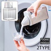 ランドリーボトル 詰め替えボトル 700ml 1100ml 洗濯洗剤 柔軟剤 粉洗剤 計量 容器 ケース 洗剤ボトル 詰め替え用 ディスペンサー シンプル スタイリッシュ ランドリー用品 洗濯用品