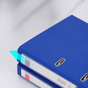 リングファイル A4 2穴 単品 日用品 文具 事務用品 ファイル バインダー 大容量 500枚 700枚 収納 見開き Dリング フィンガーホール付き 多機能 シンプル 便利 整理整頓 オフィス 仕事用 書類整理 保管 持ち運び 取り出しやすい 幅広 ブラック ブルー 黒 青