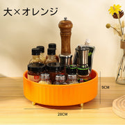 回転トレイ トレー ターンテーブル 調味料ラック 収納用品 調味料入れ 調味料置き 360度 回転 丸型 ラウンド サークル 便利