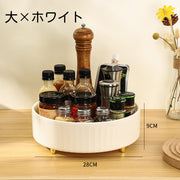 回転トレイ トレー ターンテーブル 調味料ラック 収納用品 調味料入れ 調味料置き 360度 回転 丸型 ラウンド サークル 便利