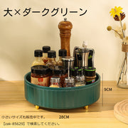 回転トレイ トレー ターンテーブル 調味料ラック 収納用品 調味料入れ 調味料置き 360度 回転 丸型 ラウンド サークル 便利