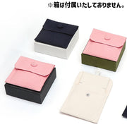 アクセサリーポーチ 単品 1個 ジュエリーポーチ 小物入れ ミニポーチ 収納ポーチ 切り込み入り ピアス穴開き ケース スナップボタン 持ち運び 携帯 保管 ベロア調 ミニ 小さめ シンプル おしゃれ 旅行 出張 ピアス ネックレス