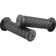 ハンドルグリップ 左右セット バイク用品 交換用 貫通タイプ 22mm 原付 バイク スクーター カスタム 傷防止 汚れ防止 カスタマイズ シンプル おしゃれ 単色 ヴィンテージ風 カジュアル 黒 灰 茶 キャメル ワイン