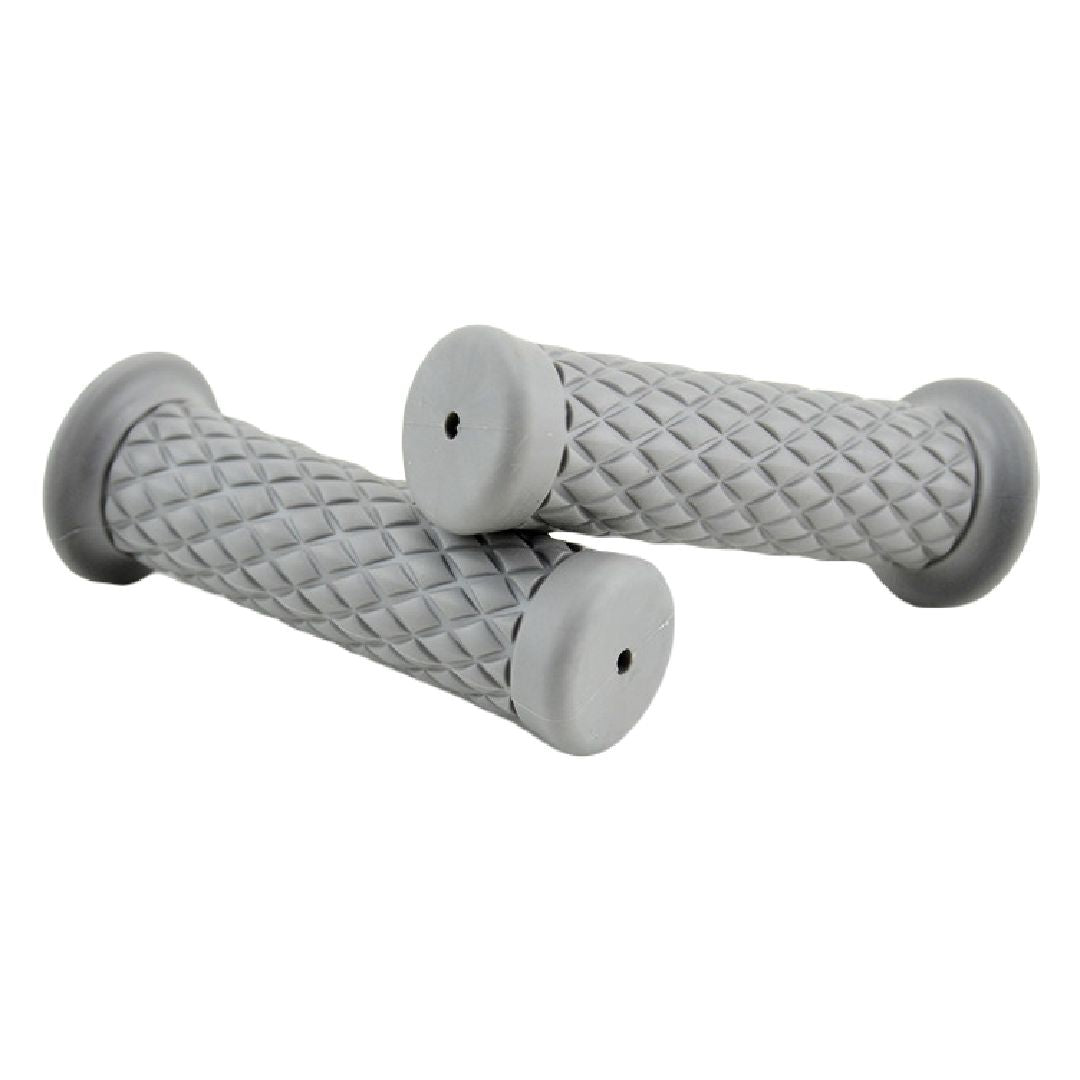 ハンドルグリップ 左右セット バイク用品 交換用 貫通タイプ 22mm 原付 バイク スクーター カスタム 傷防止 汚れ防止 カスタマイズ シンプル おしゃれ 単色 ヴィンテージ風 カジュアル 黒 灰 茶 キャメル ワイン