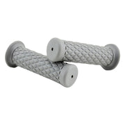 ハンドルグリップ 左右セット バイク用品 交換用 貫通タイプ 22mm 原付 バイク スクーター カスタム 傷防止 汚れ防止 カスタマイズ シンプル おしゃれ 単色 ヴィンテージ風 カジュアル 黒 灰 茶 キャメル ワイン