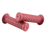 ハンドルグリップ 左右セット バイク用品 交換用 貫通タイプ 22mm 原付 バイク スクーター カスタム 傷防止 汚れ防止 カスタマイズ シンプル おしゃれ 単色 ヴィンテージ風 カジュアル 黒 灰 茶 キャメル ワイン