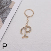キーホルダー レディース キーリング バックチャーム アルファベット イニシャル ラインストーン チャーム 英字 文字 おしゃれ 可愛い キラキラ