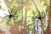 ハロウィン用品 パーティグッズ 2個セット 室内装飾 デコレーション 雑貨 小物 装飾品 飾り ハロウィン 蜘蛛２個付き 蜘蛛の巣 蜘蛛の糸 クモ スパイダー シルエット 透け感 シースルー カラバリ豊富 かわいい おしゃれ 小道具 ふわふわ 白 橙 紫 黒 緑