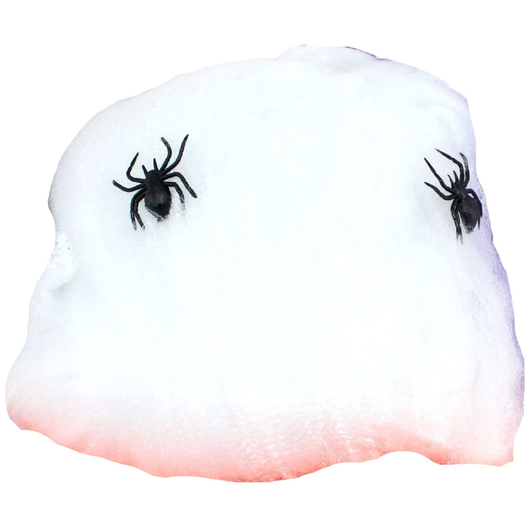 ハロウィン用品 パーティグッズ 2個セット 室内装飾 デコレーション 雑貨 小物 装飾品 飾り ハロウィン 蜘蛛２個付き 蜘蛛の巣 蜘蛛の糸 クモ スパイダー シルエット 透け感 シースルー カラバリ豊富 かわいい おしゃれ 小道具 ふわふわ 白 橙 紫 黒 緑