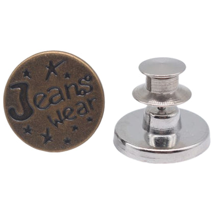 ジーンズボタン 2個セット デニムボタン 17mm タックボタン ウエスト調整 36 バリエーション画像