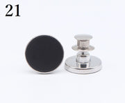ジーンズボタン 2個セット デニムボタン 17mm タックボタン ウエスト調整 交換 DIY 取付け簡単 お直し 柄入り 付け替え リメイク おしゃれ 手芸 裁縫材料 ハンドクラフト デザイン豊富