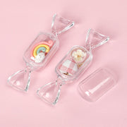 小物入れ ケース 同色5個セット 収納 キャンディー型 プラスチック アクセサリー ジュエリー ピアス ビーズ 持ち運び 携帯 透明 プレゼント ギフト かわいい