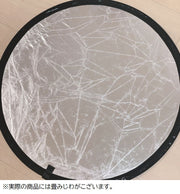 レフ板 直径60cm 収納ケース付き 折りたたみ可能 撮影用 丸型 円形 持ち運び便利 銀色 白色 リバーシブル 反射板 補光 明るさ調整 スタジオ撮影 アウトドア 屋内 屋外