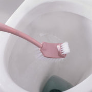 トイレブラシ セット ケース付き 掃除用ブラシ トイレ掃除 スタンド ミニブラシ 収納付き スマート 掃除しやすい 清掃 トイレ用品 便器掃除 隙間 すき間 溝 みぞ 折り返し