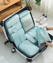 トラベルポーチ 7点セット 旅行用ポーチ 小物入れ パッキングバッグ トラベルオーガナイザー ファスナー メッシュ 巾着 インナーバッグ 衣類収納