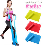 エクササイズバンド トレーニングバンド トレーニングチューブ ゴムバンド 筋トレ エクササイズ ピラティス 宅トレ バンド ロング ストレッチバンド ダイエット トレーニング