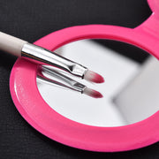 コンパクトミラー 手鏡 ハンドミラー キーリング キーホルダー レディース 女性 メイク用品 コスメグッズ 持ち運び 持ち歩き 日用品雑貨 サークル 丸型 円形 蓋付き かわいい おしゃれ キュート ガーリー カラバリ豊富 バッグチャーム ピンク 灰 黒 赤 白 ローズ 黄 緑 橙 紫 青