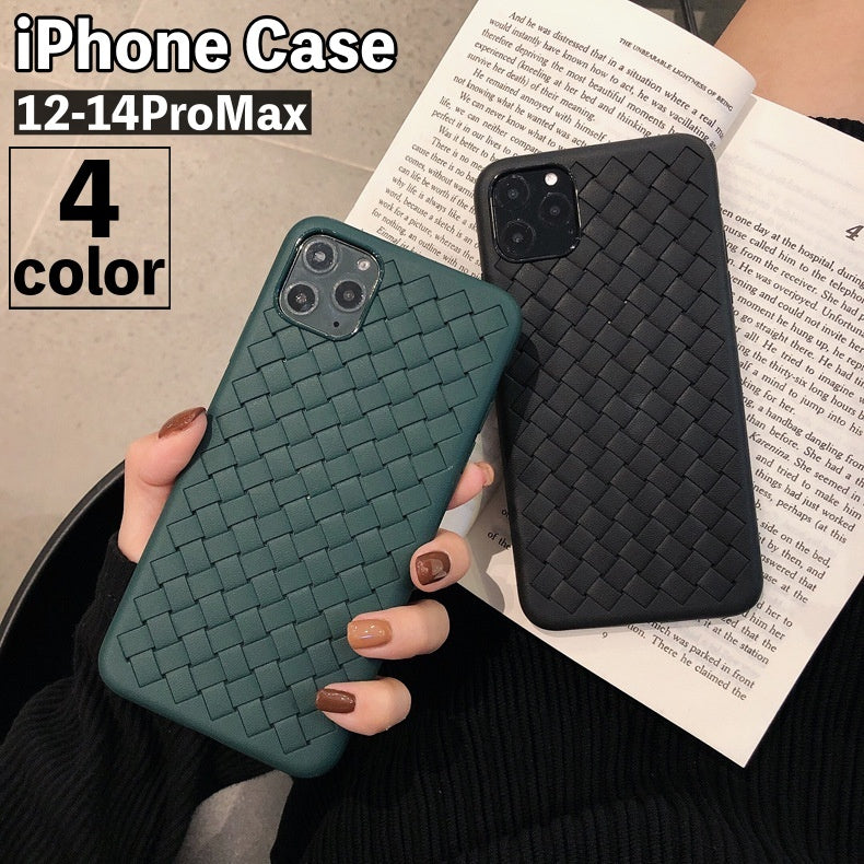 iPhoneケース スマホケース 背面保護 傷防止 汚れ防止 レザー調 柔らかい ソフト 編み込み風 クロス シンプル お洒落 iPhoneカバー スマホカバー スマートフォンケース アイフォンケース プチギフト 贈り物