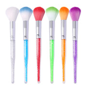 ダストブラシ パウダーブラシ ネイルブラシ ネイルケアグッズ ストーン入り ジェルネイル レジン 化粧ブラシ ネイルアート 粉落とし チーク