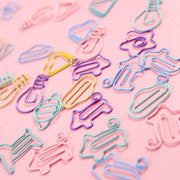 クリップ ゼムクリップ 10個入り 文具 事務用品 ペーパークリップ かわいい 可愛い おしゃれ カラフル 学校 プリント 仕事 書類 惑星 雲 星