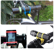 自転車用シリコンバンド スマホホルダー 固定用ゴムバンド 同色4本セット スマートフォン ライトホルダー 携帯ホルダー 固定 ゴムバンド サイクリング 懐中電灯 ライト 簡単取り付け アウトドア ホワイト 白 イエロー レッド 赤 グリーン 緑 ブルー 青 ブラック 黒
