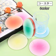 コースター グラス置き コップ敷き コップ置き アクリル 耐熱 インテリア雑貨 台所用品 キッチン用品 丸型 サークル 円形 滑り止め 単色 シンプル かわいい おしゃれ