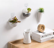 フラワーベース 壁掛け 花瓶 花器 フラワーポット インテリア雑貨 一輪挿し 半球型 クリア 透明 小型 シンプル かわいい おしゃれ コンパクト