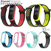 スマートウォッチバンド シャオミ用 Xiaomi Mi Band 3/4 ベルト ストラップ 交換 取り替え バイカラー おしゃれ 男女兼用 ユニセックス
