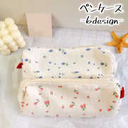 ペンケース 筆箱 ふでばこ 文房具 筆記用具 花柄 ファスナー付き レディース 女の子 高校生 学生 社会人 シンプル かわいい