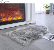 ラグ カーペット 60x90cm ラグマット フロアマット フェイクファー ふわふわ 無地 シンプル 敷物 絨毯 じゅうたん リビング 玄関 廊下 ダイニング お洒落 おしゃれ インテリア