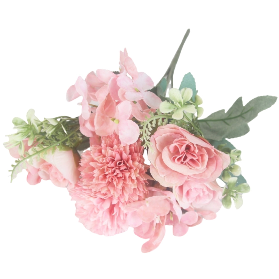 造花 花束 フェイク フラワー 植物 フラワーアレンジメント ピーチ バリエーション画像