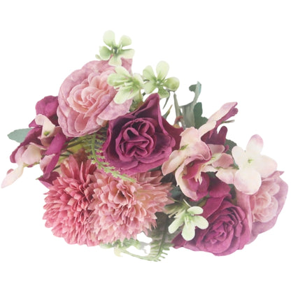 造花 花束 フェイク フラワー 植物 フラワーアレンジメント ワイン バリエーション画像