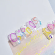 ネイルシール デコネイルシール ジェルネイル ネイルアート セルフネイル ネイル用品 ライン チューリップ ハート キュート