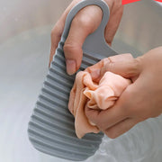 ミニ洗濯板 単品 小型 携帯 コンパクト ハンディ 薄型 洗濯用品 手洗い 汚れ落とし 持ち運び 旅行 出張 小さい 衣類 波状 下着 小物 靴下 ベビー服 子供服 簡単 便利