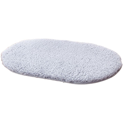 玄関マット フロアマット 室内用 40cm 60cm 楕円 ブルーグレー バリエーション画像