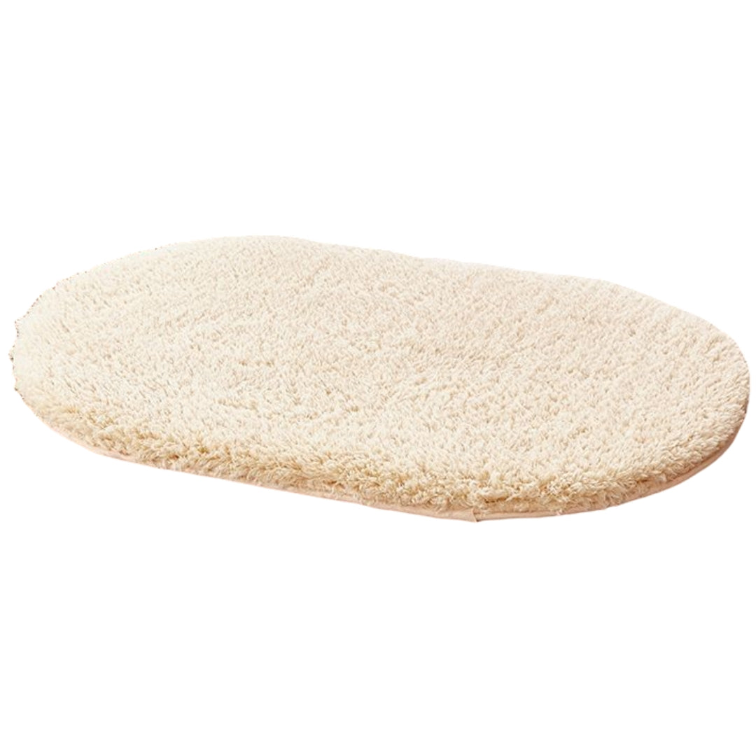 玄関マット フロアマット 室内用 40cm 60cm 楕円 ライトキャメル バリエーション画像
