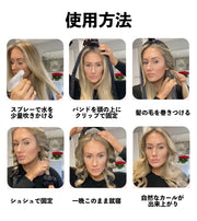 ヘアカーラー ヒートレス カールバンド シュシュ ヘアクリップ 4点セット スタイリング ノンヒートカール 手巻きカーラー ヘッドバンド ロングヘア レディース 女性 巻き髪 コテなし ヘアアレンジ パーマ カール 便利 アイロン不要 美容 雑貨