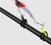 フックキーパー 同色5個セット フックホルダー ルアー用 釣り具 フィッシング 固定 調整可能 釣り竿 ロッド 釣り針 ジグ エギ スプーン ソフトルアー ハードルアー ゴムリング付き 取り付け簡単 便利 ベイトホルダー バス釣り 海釣り アウトドア