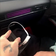 レザー調テープ 車用 2m ステッチシール ステッカー 車 内装 装飾 ドレスアップ インテリア フェイクレザー カスタム ドレスアップ おしゃれ 汎用