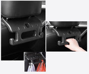 アシストグリップ 車用 後部座席 ヘッドレスト 後付け カー用品 手すり 取っ手 持ち手 荷物掛け カーアクセサリー バッグ掛け 乗り降り補助 セーフティグリップ フック付き 便利グッズ シンプル 単色 黒 茶