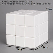 ルービック ブロック キューブ スピード 立体パズル 思考 回転 3×3 自作 DIY 無地 あたまの体操 スピード 脳トレ